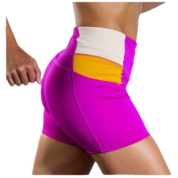 Women's Brooks Method 5" Short Tight Shorts Mauve/sand/sundial Size XL New - Picture 3 of 16